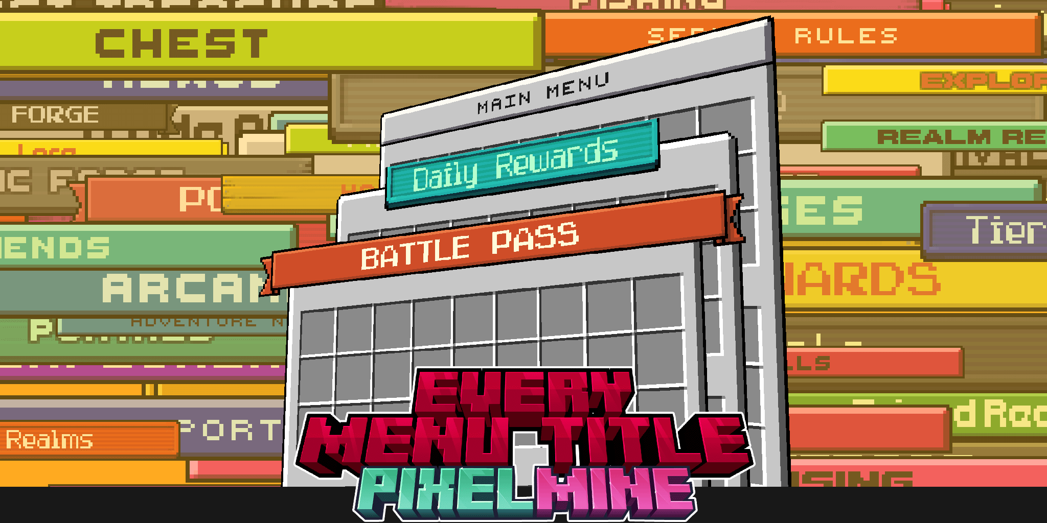 PixelMine | Every Menu Title Graphics preview image