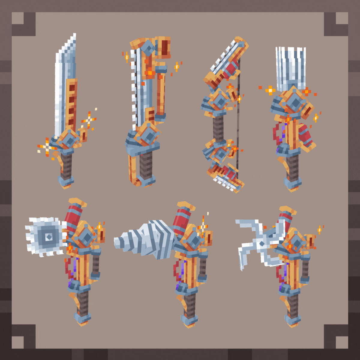 Animated Rocket Power Tools & Weapon Set - 16x preview image