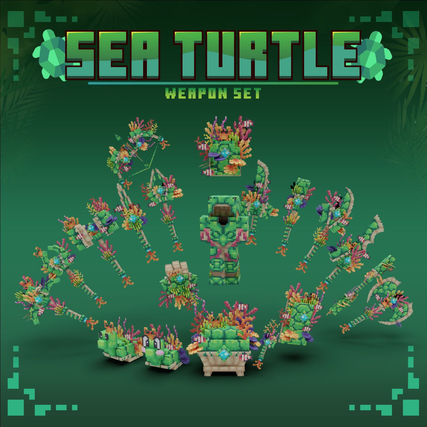 Sea Turtle Animated Weapon Set preview image