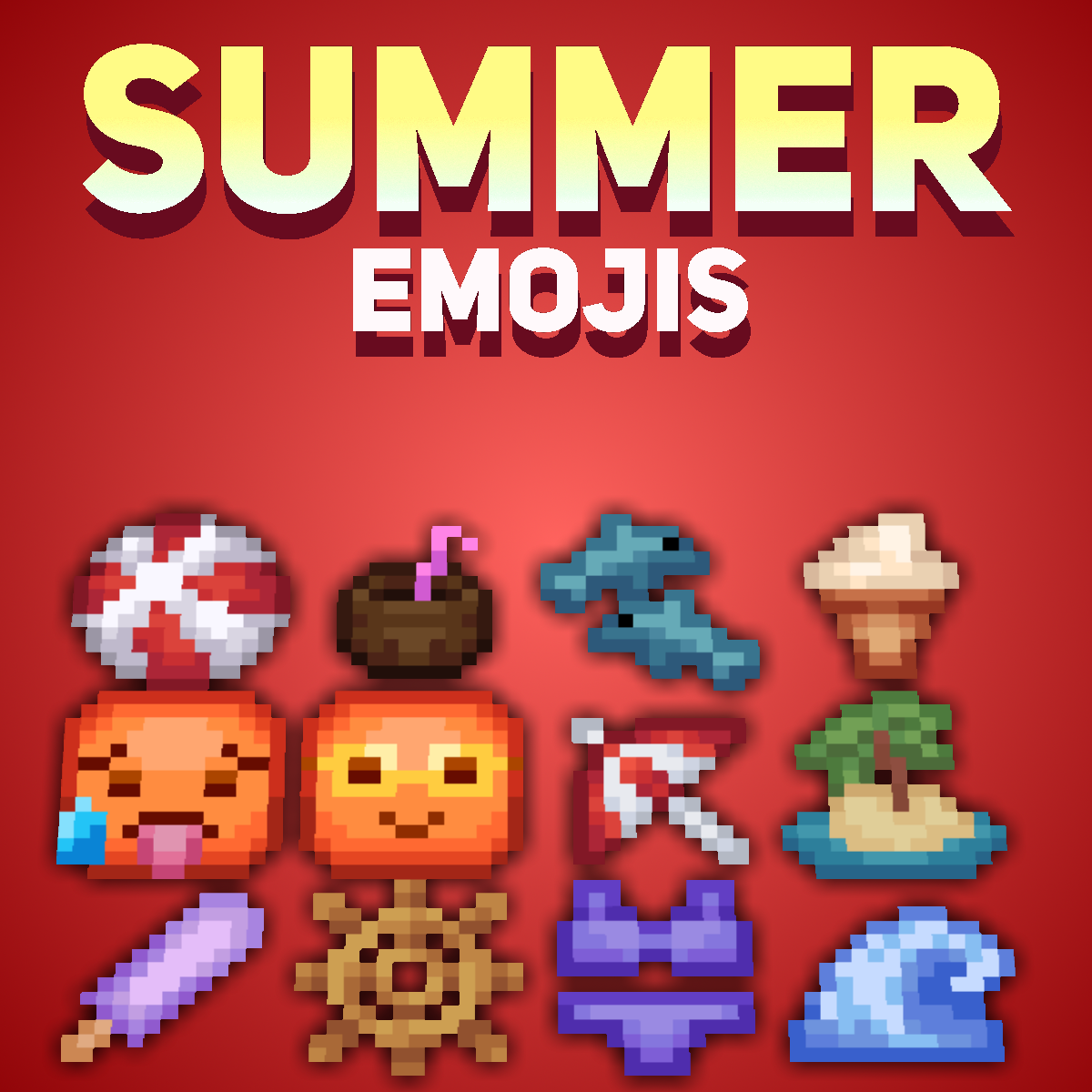 Summer Emojis Pack preview image