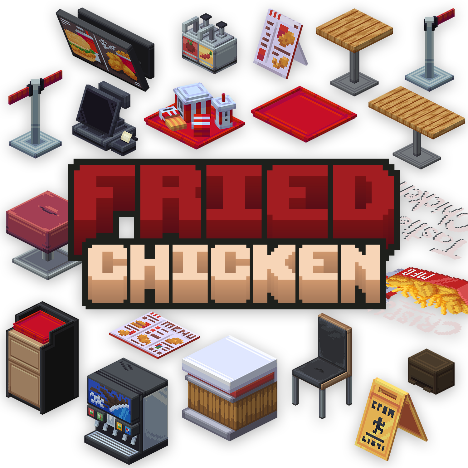 Fried Chicken Restaurant Furniture Volume 1 preview image