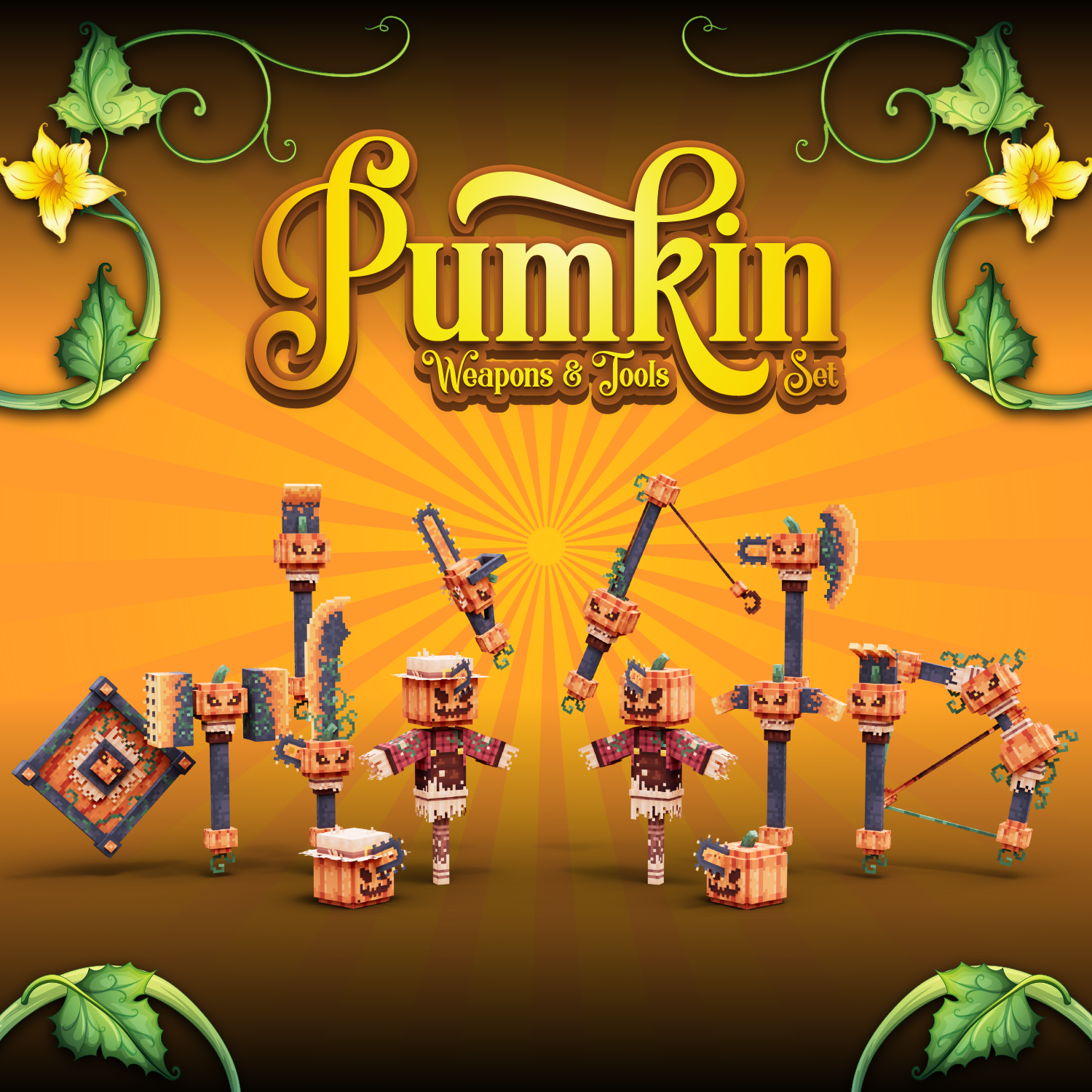 Pumpkin Saw Animated Weapon Set Volume 1 preview image