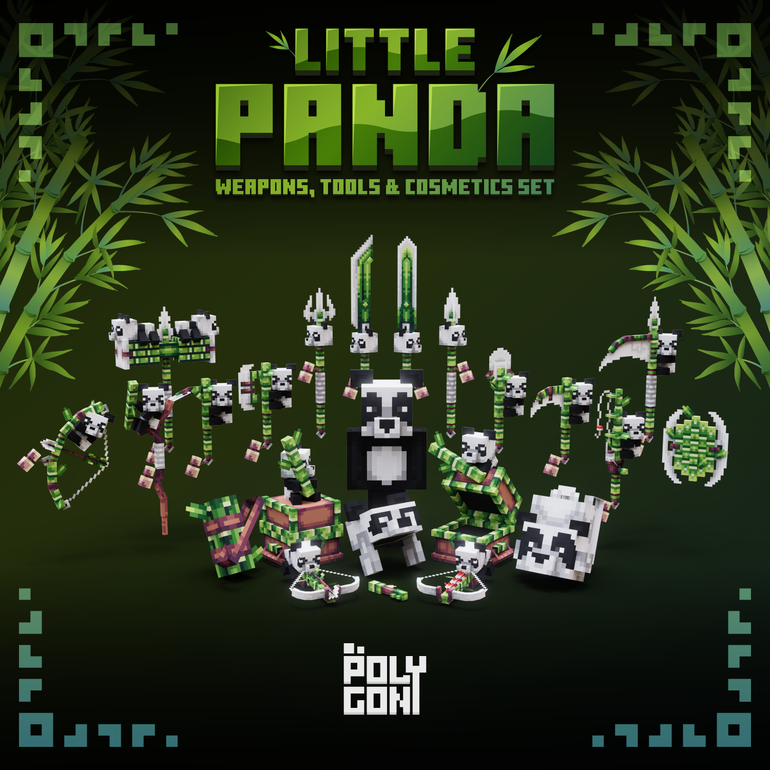 Little Panda Weapons, Tools & Cosmetics Set preview image
