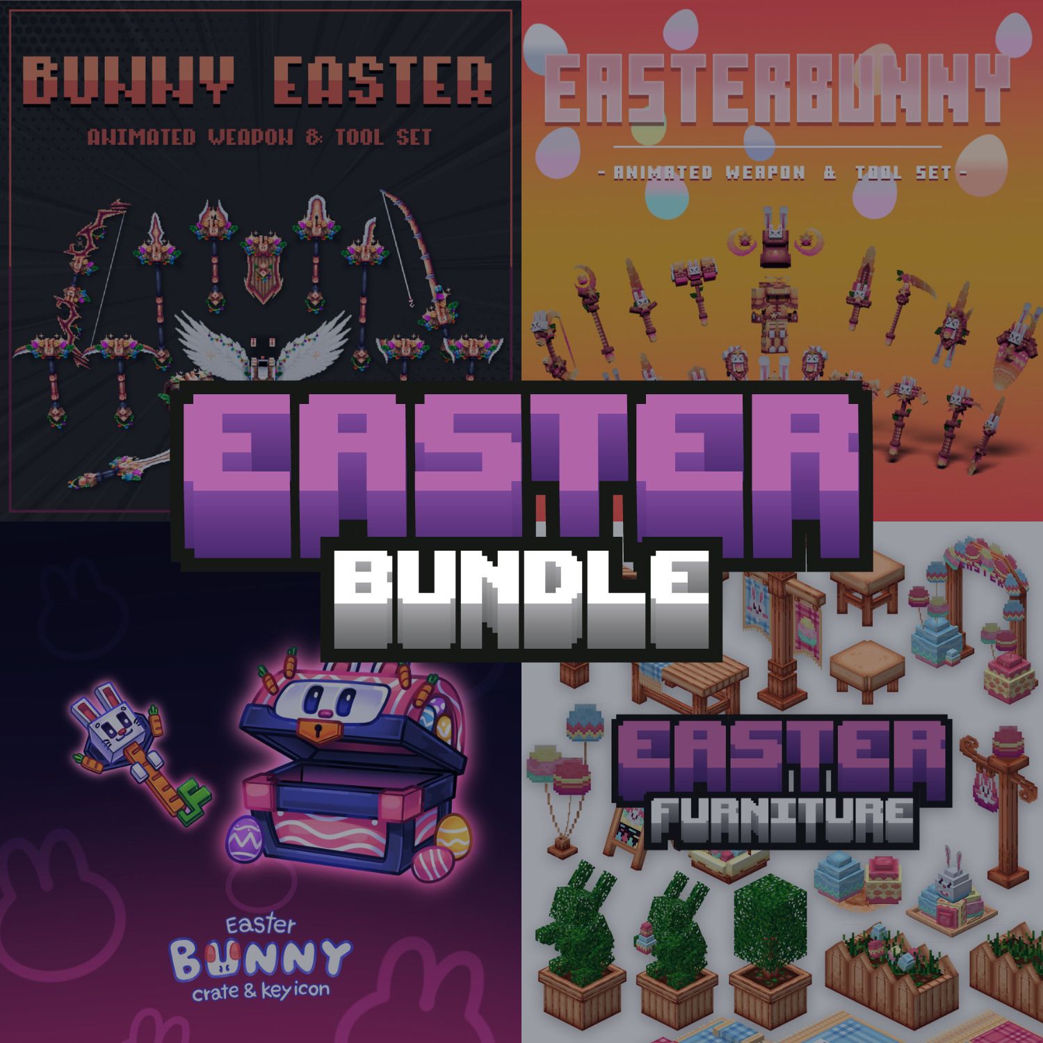 Easterbunny Mega Furniture, Weapon, Server Store Icon Bundle preview image