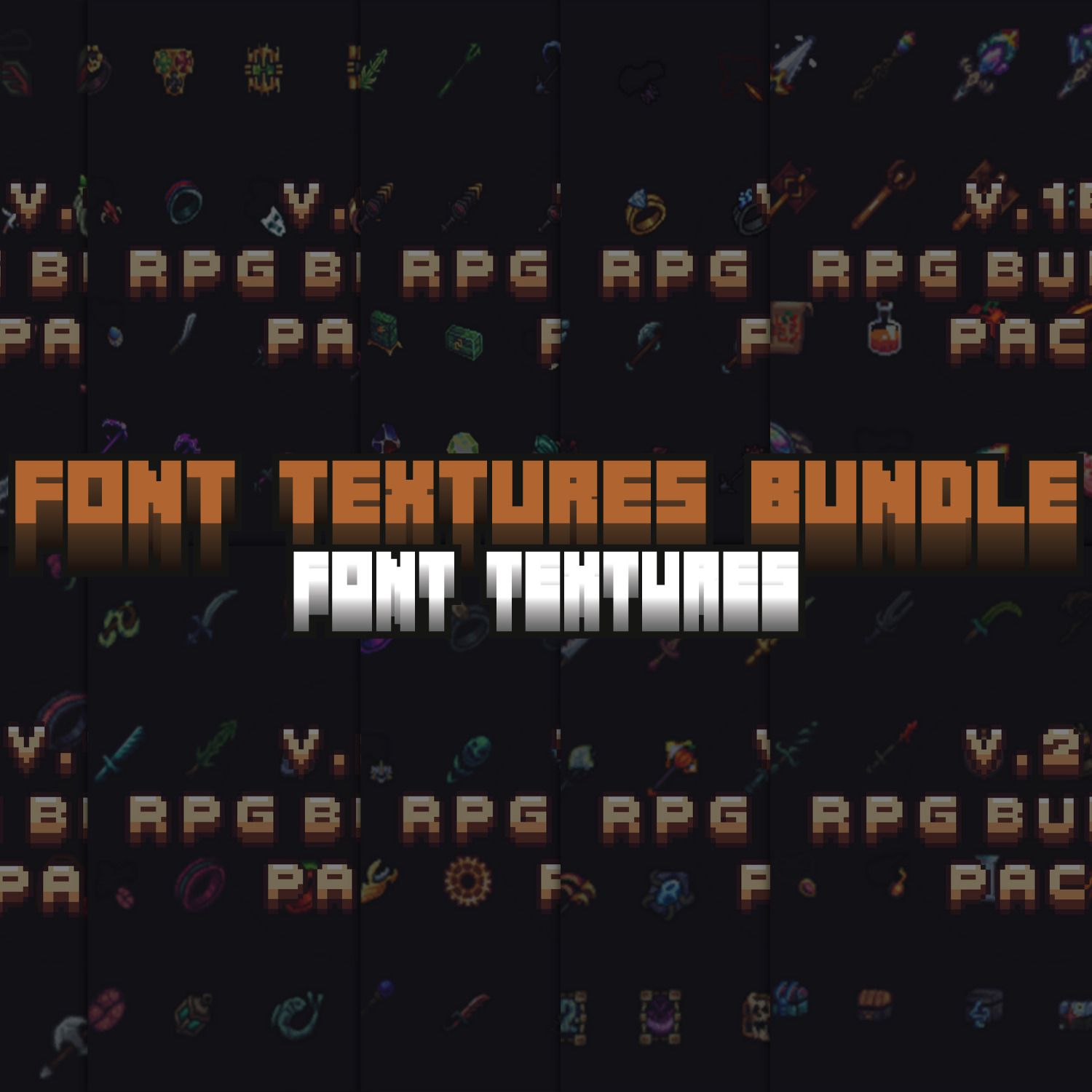 Font Textures Bundle Pack preview image
