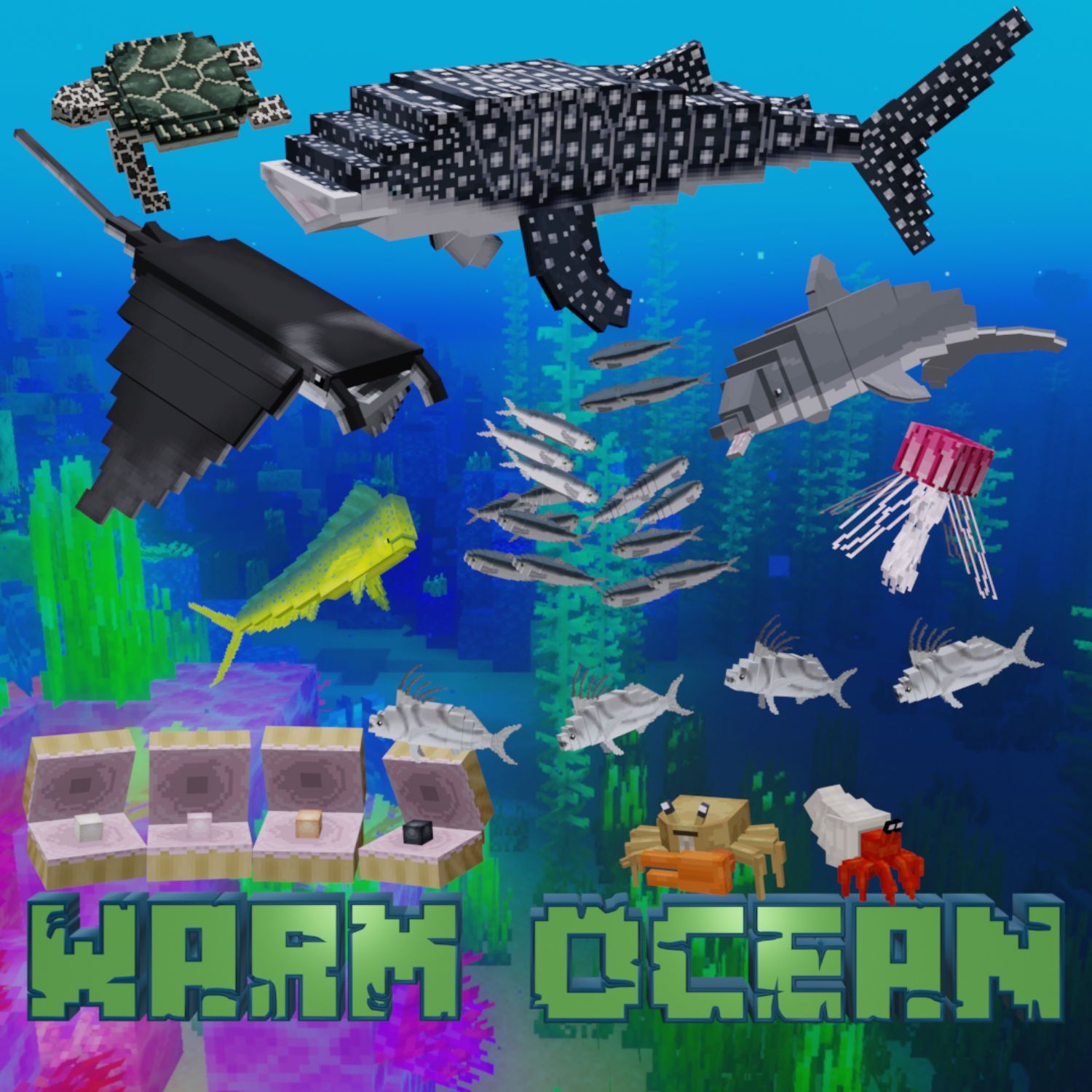 Warm Ocean Animals Pack preview image