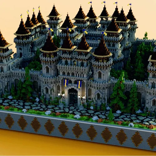 minecraft factions spawn map castle medieval