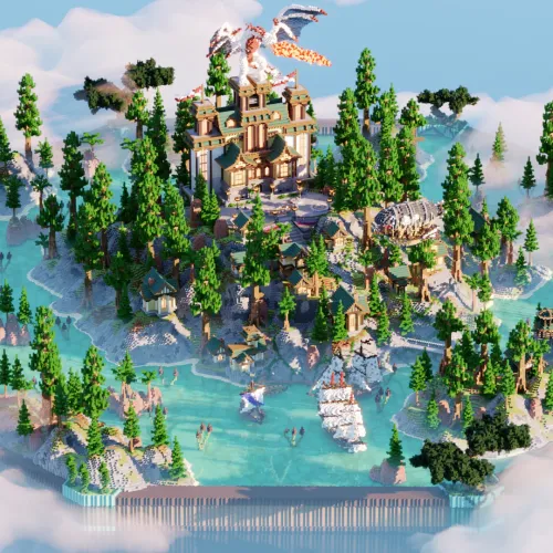Minecraft medieval kingdom castle