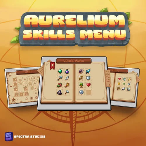 minecraft spigot server animated Aurelium Skills Menu GUI animated buy 