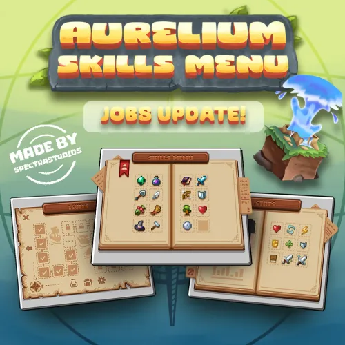 minecraft Menu showcase auraskills mcmmo buy