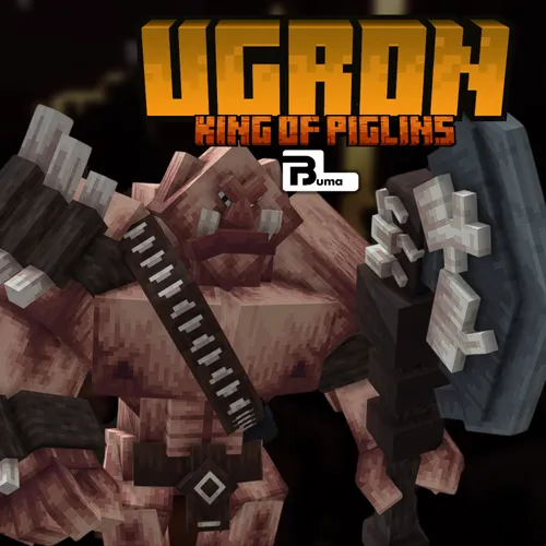Ugron king of the piglins made by buma, big piglin custom model