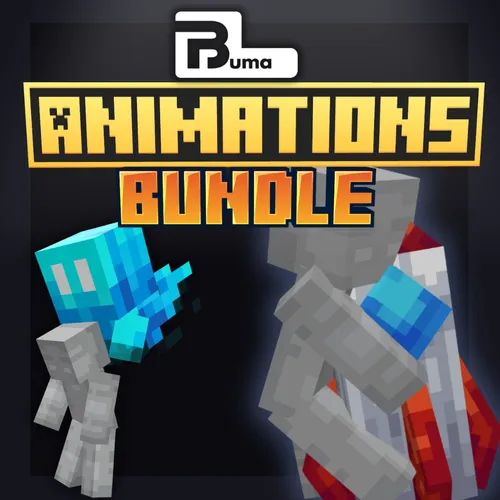 Buma Animations bundle allay with a player, player in a rocket