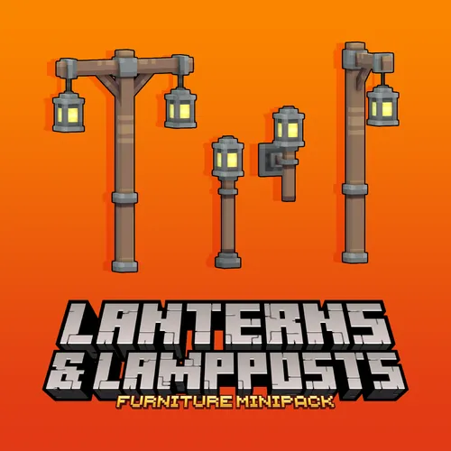 Lantern and lamp models for Minecraft: Java Edition.
