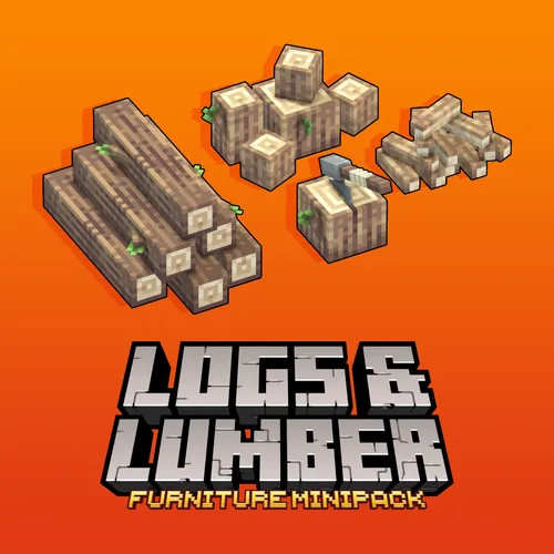 Logs and lumber models for Minecraft: Java Edition