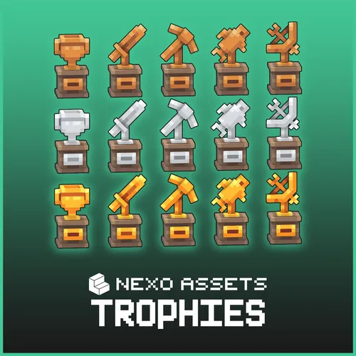 Trophy furniture models for Minecraft: Java Edition