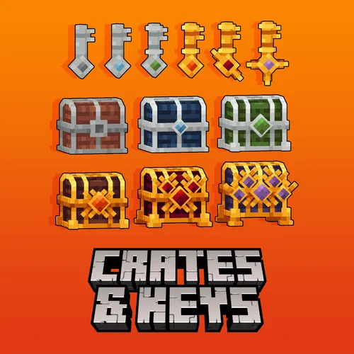 Tiered crate and key models for Minecraft: Java Edition.