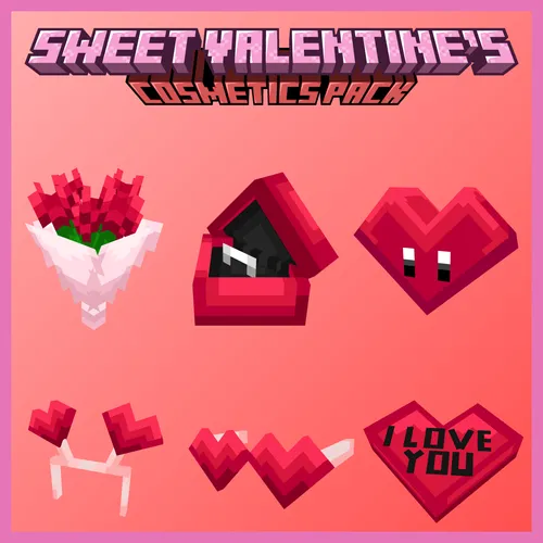 Sweet Valentine's cosmetics pack poster