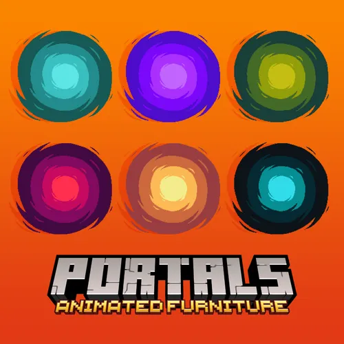 Animated portal furniture models for Minecraft: Java Edition.