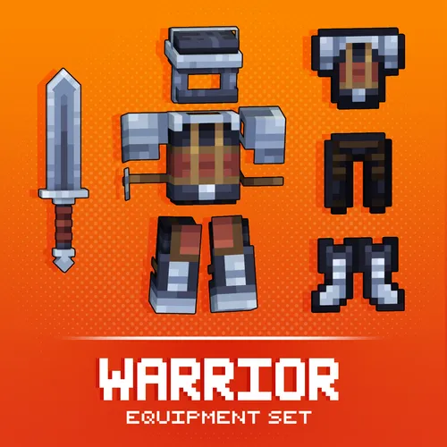 A set of warrior armor and weapon for Minecraft: Java Edition.