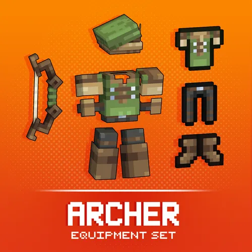 A set of archer armor and bow for Minecraft: Java Edition.