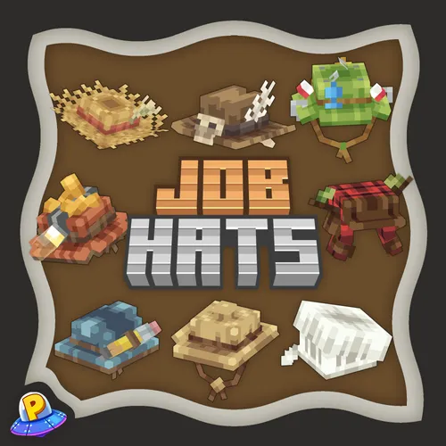 The main thumbnail for the Job Hats product by iPlexity.