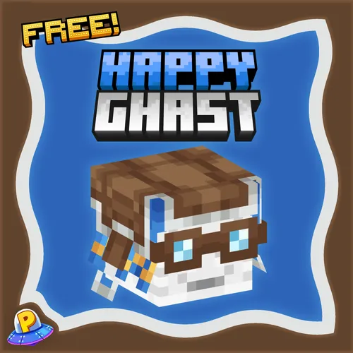 The main thumbnail for the Happy Ghast Hat product by iPlexity.