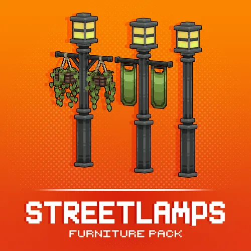 Custom streetlamp models for Minecraft: Java Edition.