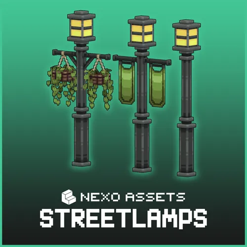 Custom streetlamp models for Minecraft: Java Edition.