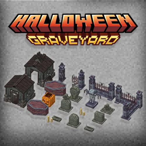 Halloween Graveyard Minecraft Models