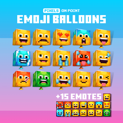 Aperçu de Emoji Balloon Cosmetics