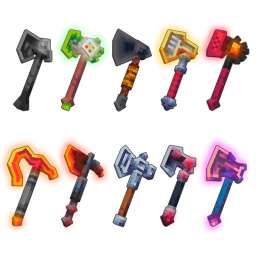 Imagen previa de Minecraft Adventurer Axes Pack