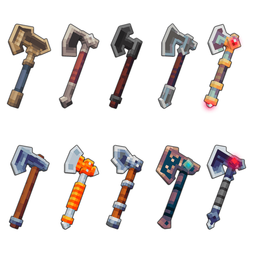 Imagen previa de Minecraft Adventurer Axes Pack Volume 2