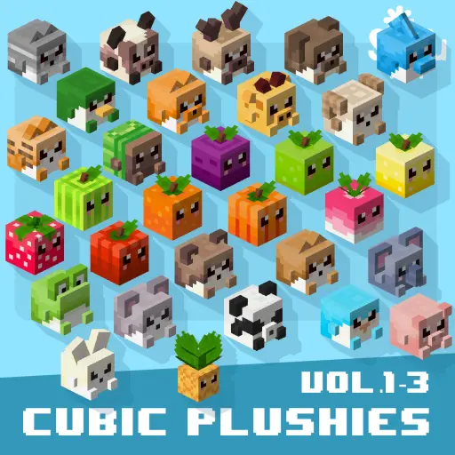 Cubic Plushies Vol.1-3 预览图