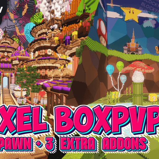 Pixel BOXPVP pack - 4 maps voorbeeldafbeelding