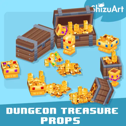 Dungeon Treasure Props 预览图