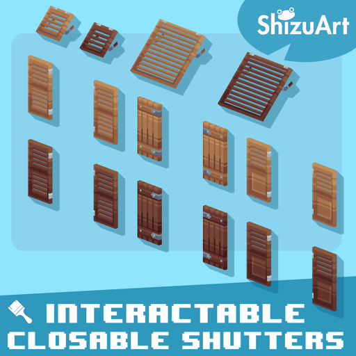 Closable Shutters [Interactable-Dyeable] 预览图