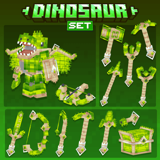 Dinosaur Weapons and Tools Set Vorschau