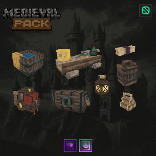 Medieval Pack - Beautiful decorative blocks & props! Vorschau