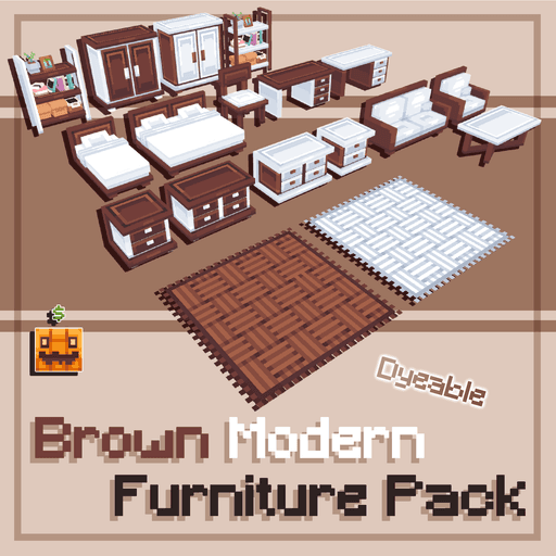 Anteprima di Brown Modern Furniture Pack