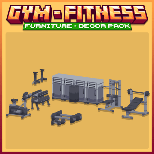 Gym - Fitness Furniture - Equipment Packのプレビュー画像