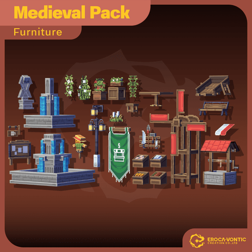 Medieval Furniture Vol.1 (Dyeable) pré-visualização