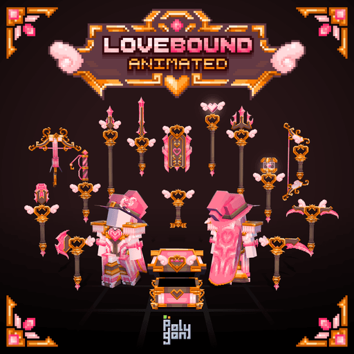 Lovebound Animated Weapons and Tools Set (64x) 预览图