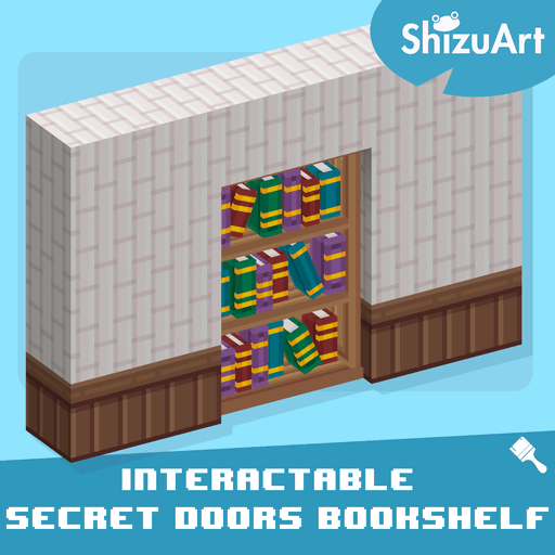 Imagen previa de Secret Doors - Bookshelf [Interactable - Dyeable]