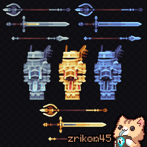 Knight Armor & Weapon Pack [LRPG Series] pré-visualização