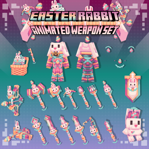 Imagen previa de Easter Rabbit Animated Weapon Set