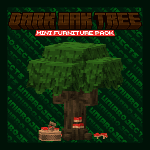 Dark Oak Tree Mini Furniture Pack preview image