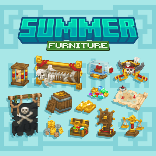 Pirate Treasure Furniture【Dyeable】 preview image
