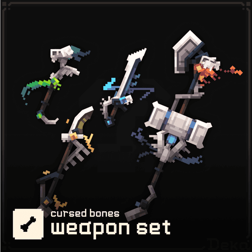 Animated Weapons Set | Cursed Bones preview image