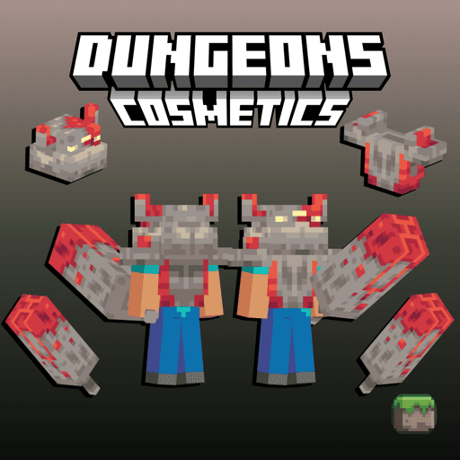 Imagen previa de Conjunto de Monstruosidad de Redstone | Cosméticos de Mazmorras