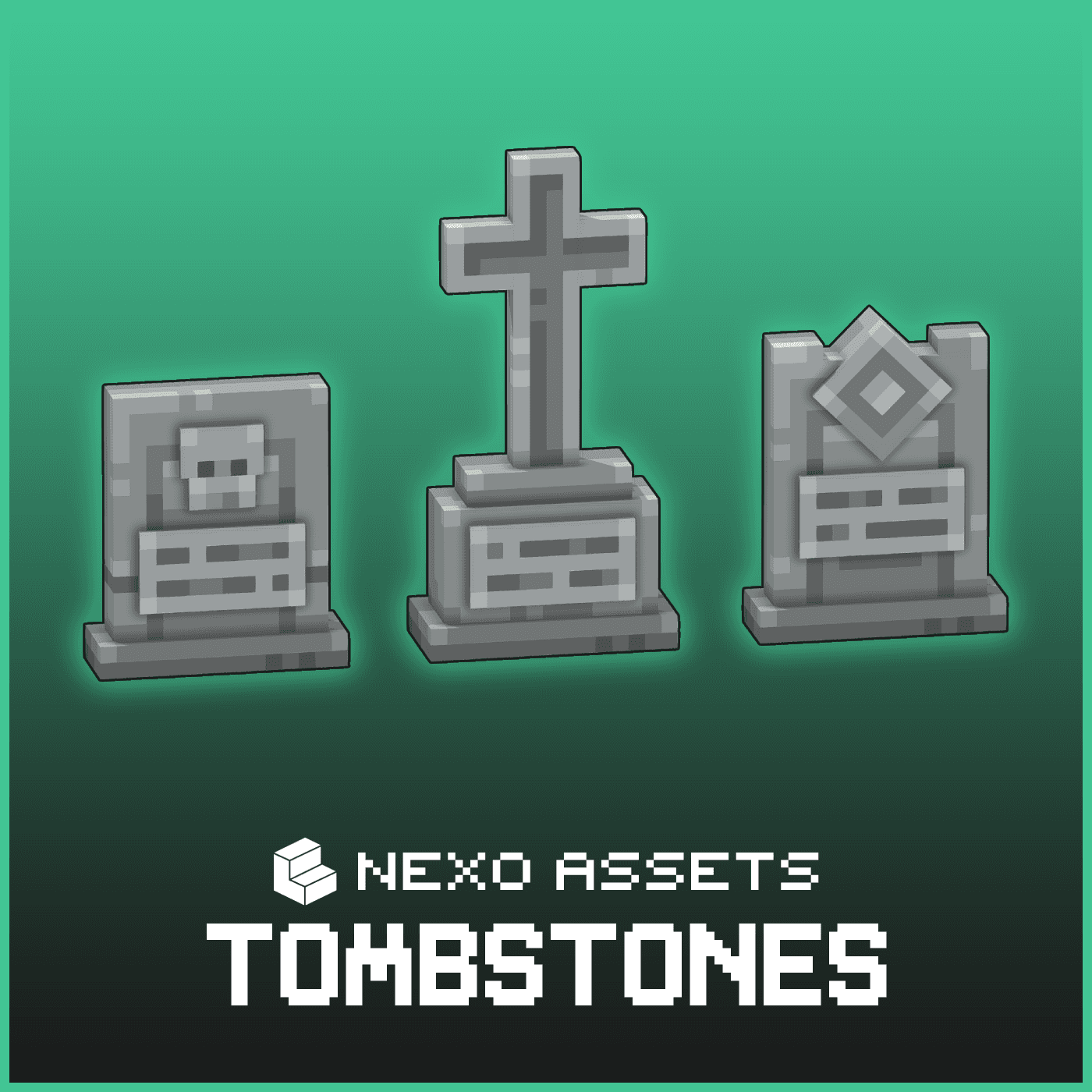 Tombstone models for Minecraft: Java Edition.